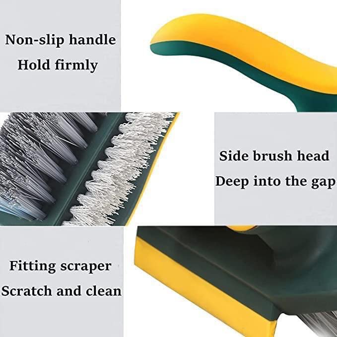 4 in 1 Tile Grout Cleaning Brush with Squeegee