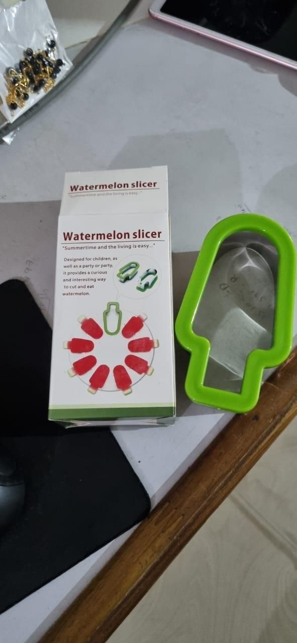 Stainless Steel Watermelon Slicer Cutter Use for Kitchen Fruit Slicer Kitchen Knife Ice Cream Candy Shape