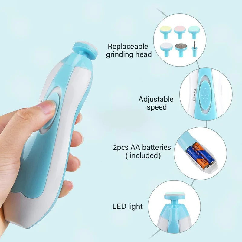 Baby Nail Trimmer File with Light