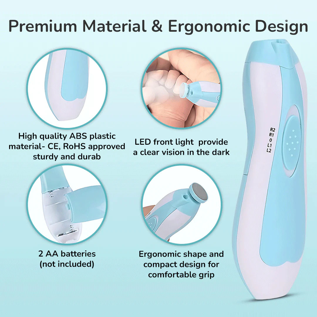 Baby Nail Trimmer File with Light